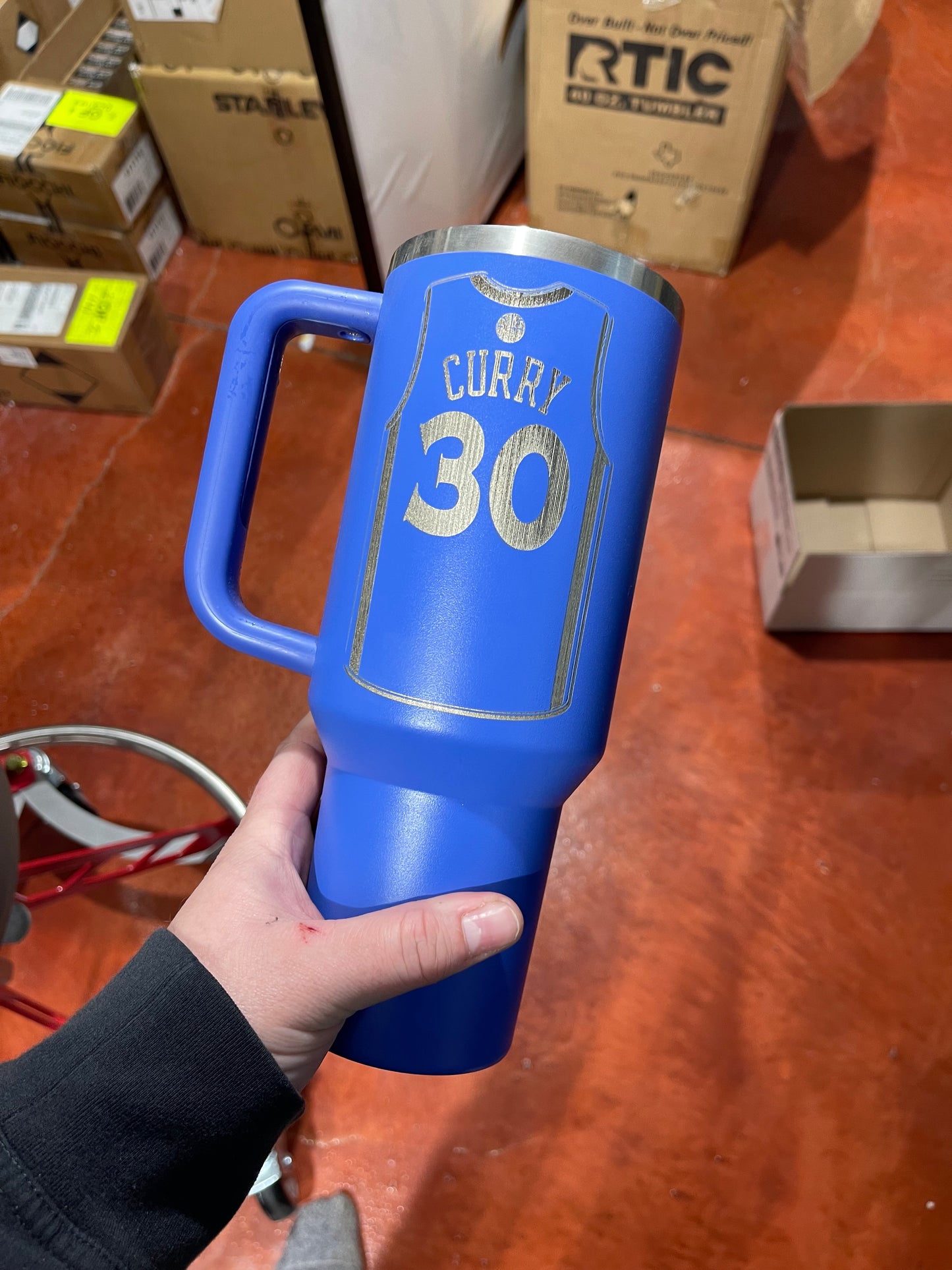 Professional Sports Theme - Custom Laser Engraved Stanley - 40oz