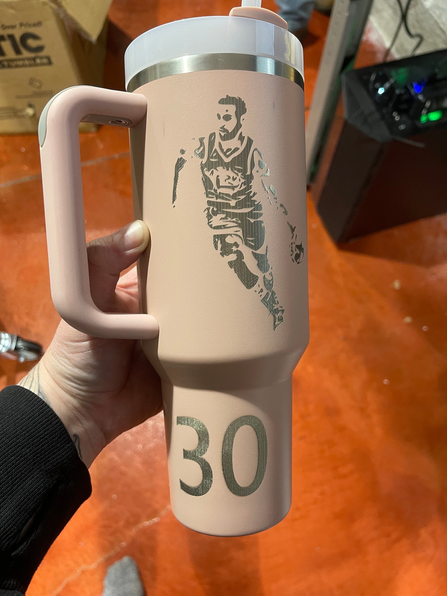 Professional Sports Theme - Custom Laser Engraved Stanley - 40oz