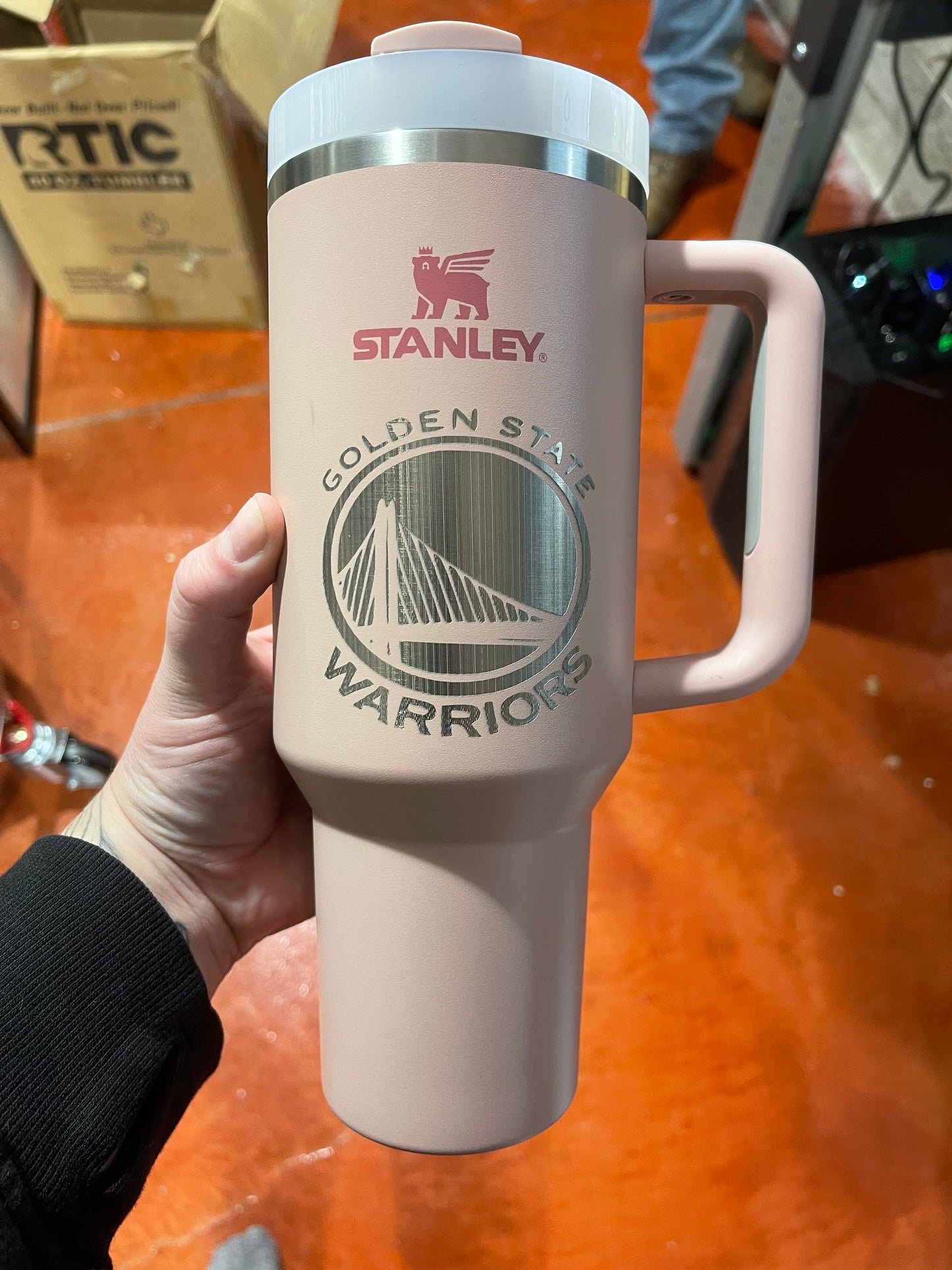 Professional Sports Theme - Custom Laser Engraved Stanley - 40oz