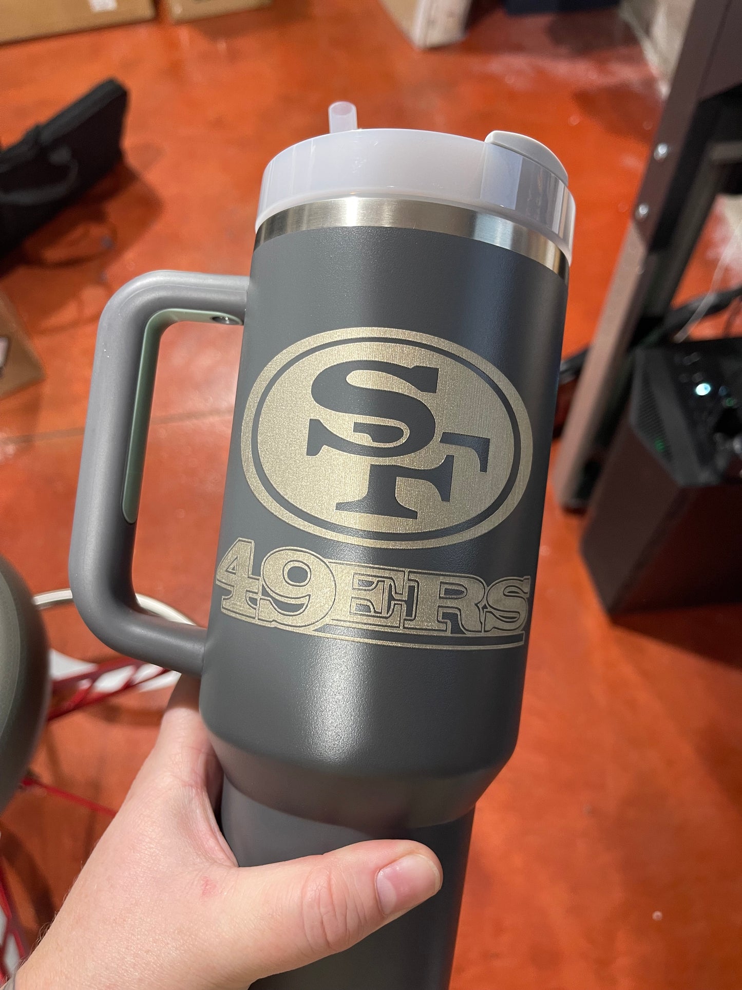 Professional Sports Theme - Custom Laser Engraved Stanley - 40oz